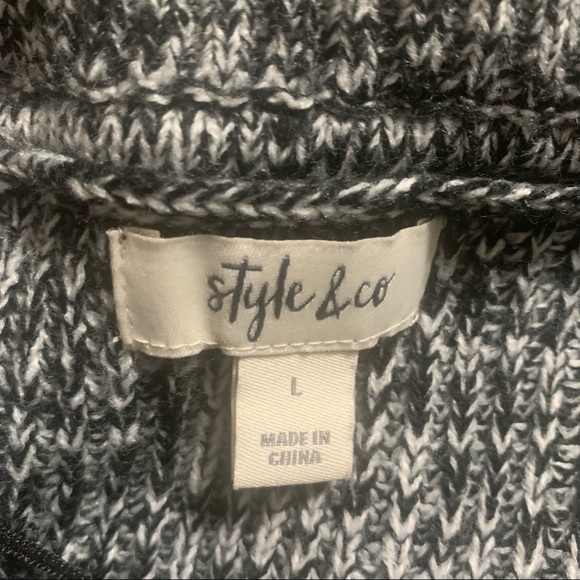 Style & Co Comfy Kangaroo Pocket Tunic L - Picture 2 of 5